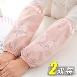 冬季儿童防水防脏袖套手臂套袖长款皮防油护袖厨房高级感2025新款