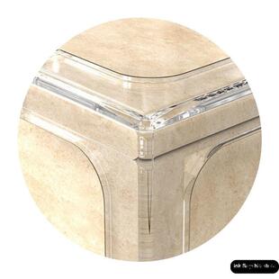 不锈钢桌角防撞护角桌拐角贴角书桌玻璃直角包边条包柜子角90度角