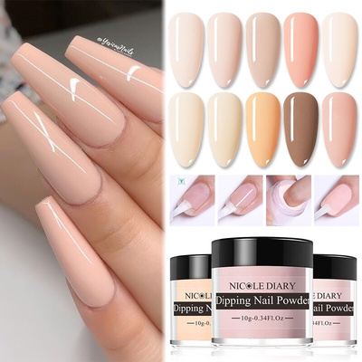 10g Acrylic Dip Powder Nude Bare Colors Nail Powder Dust