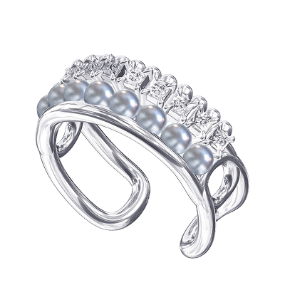 ATELIERSO珍珠克拉925纯银戒指