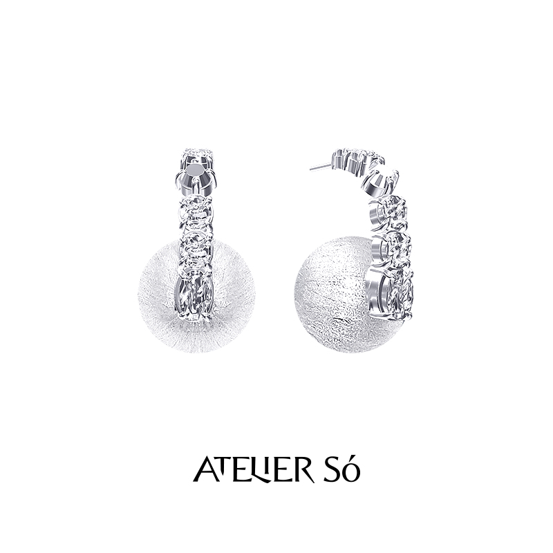 ATELIERSO925纯银耳钉