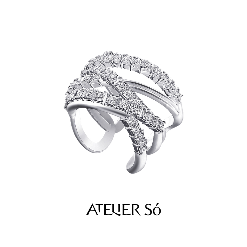 KARAT克拉缠绕925纯银戒指