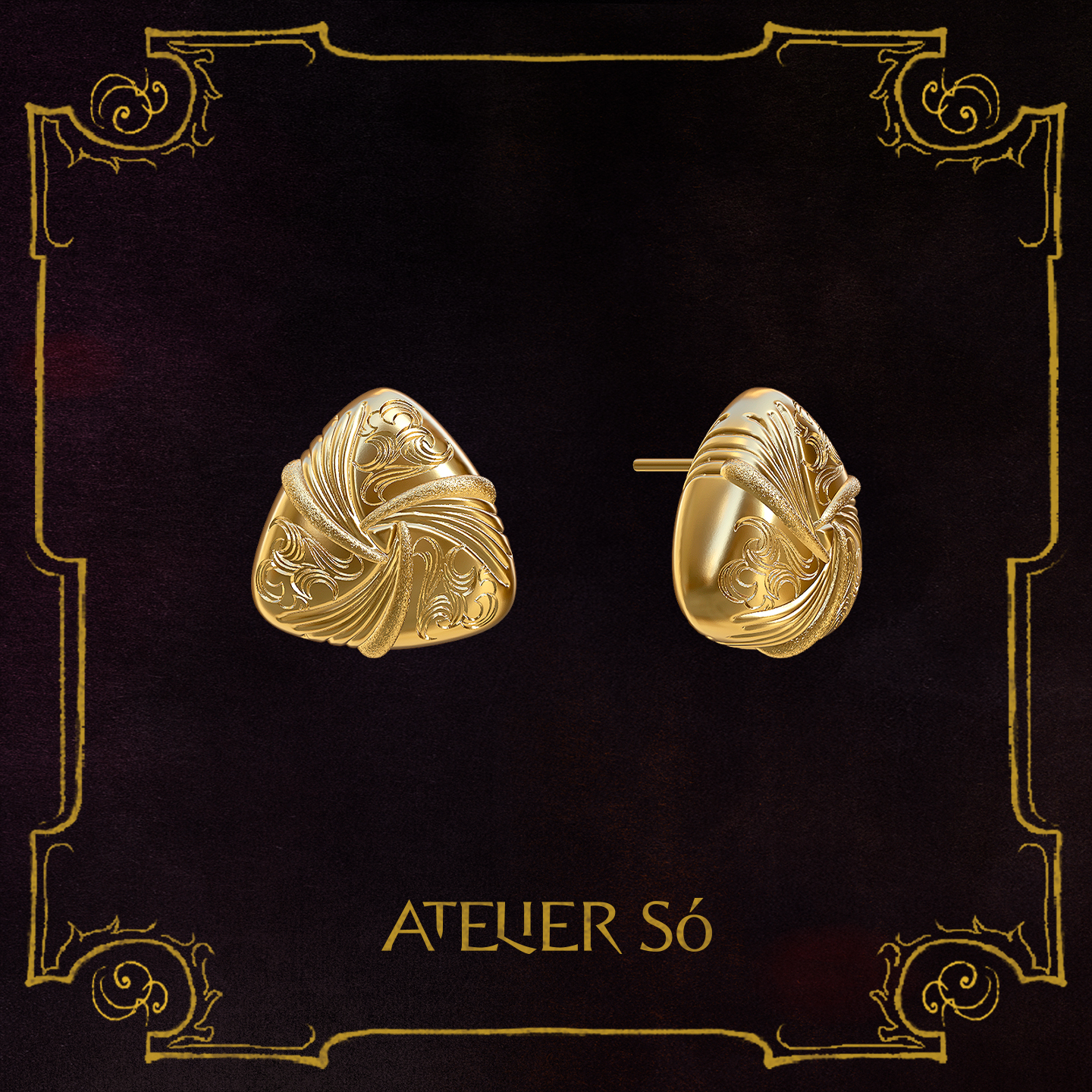 ATELIERSO 25AW古典耳钉