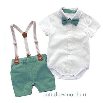 highquality Baby Boy Clothes Summer Gentleman Birthday Suits