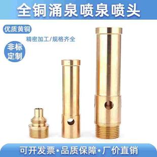 全铜涌泉喷头DN25水景景观水池鱼池喷水池循环旱喷全套户外喷泉