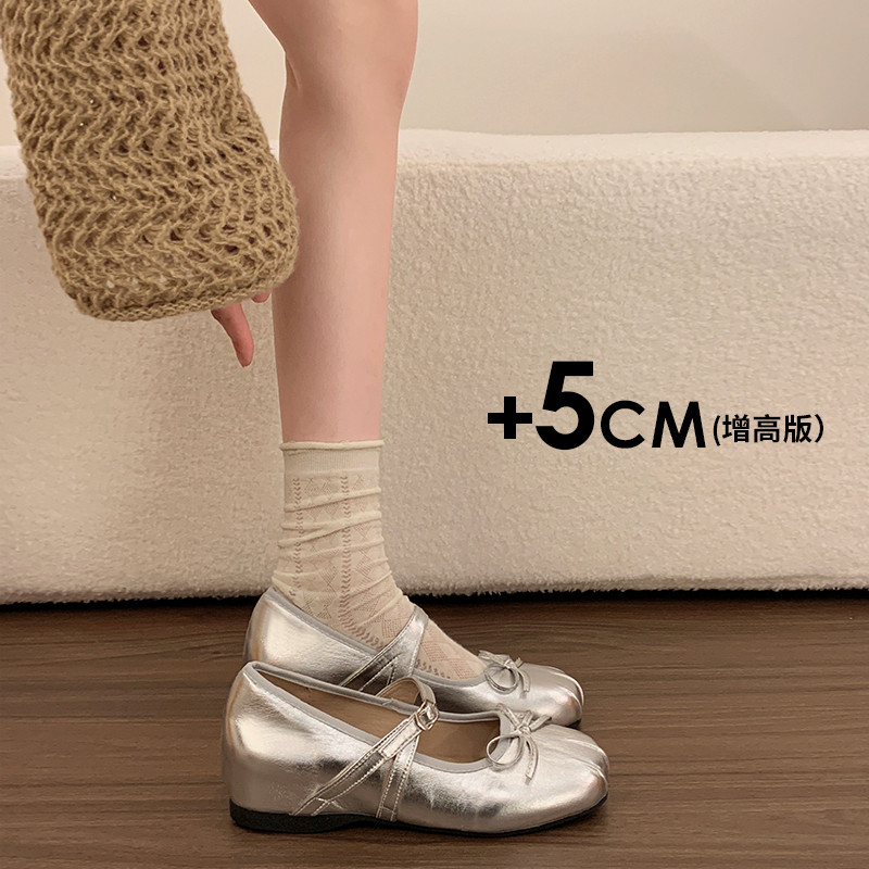 法式银色粗跟高跟鞋女206夏季新款配裙子晚晚鞋蕾丝玛丽珍小皮鞋,女鞋,玛丽珍鞋,淘宝优惠券,粉丝福利购,淘宝优惠卷