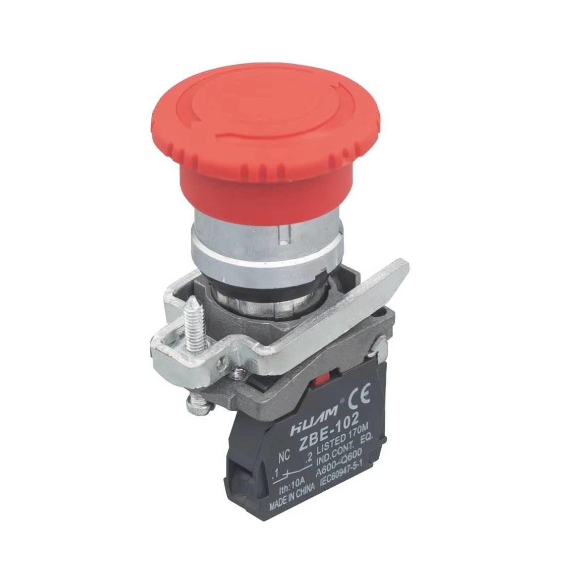 直销XB4系列 急停按钮 XB4-BS542 急停开关 按钮开关 常闭触点