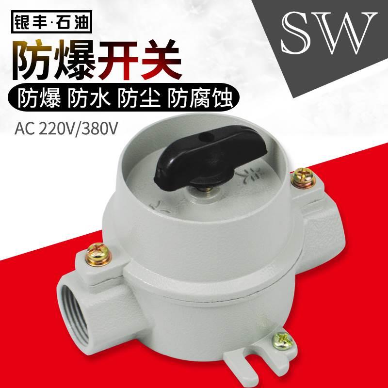 防爆泵开关SW-10铝合金防爆油泵防水防尘控制开关10A220V油泵专用