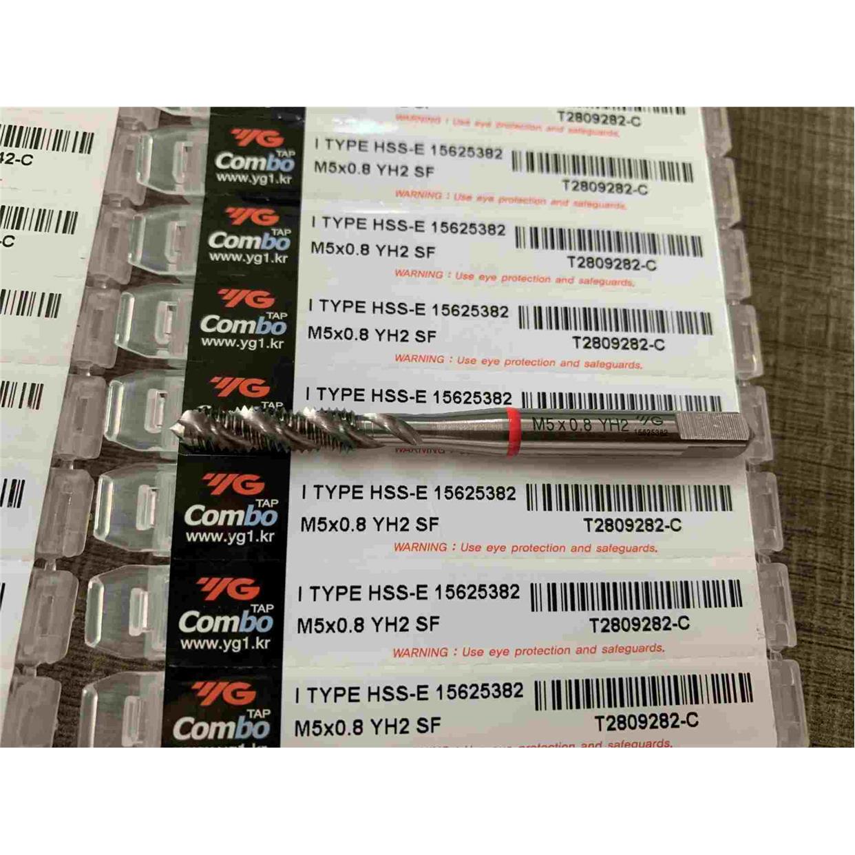 韩国进口YG机用不锈钢铜铁铝用螺旋丝攻M2M3M4M5M6810m12先端丝锥