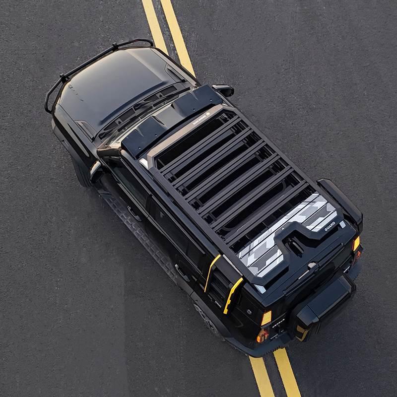 捷途旅行者车顶行李架框越野改装折叠爬梯拓展平台侧边帐篷书包