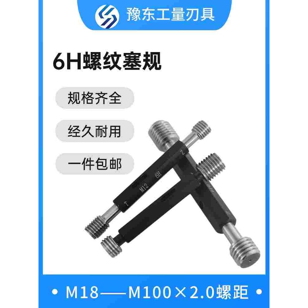 6H螺纹塞规通止规检具公制内螺纹细牙量规m18-m100*2-m56*2m34*2