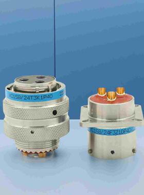 XC158/24F3Z1DP40+XC158/24T3K1P40 圆形连接器  3芯大电流航插