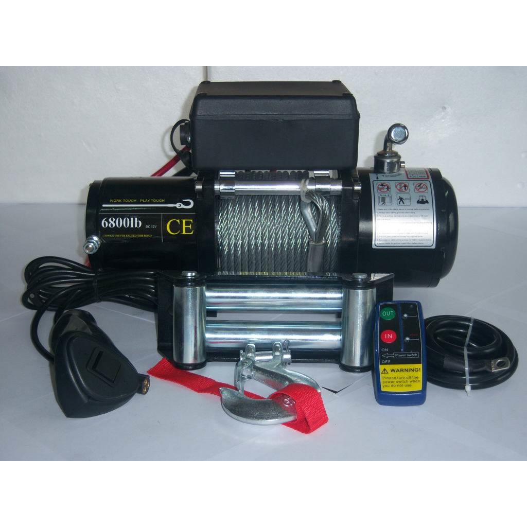 12V 24V越野车自救绞盘 车载吊运机 车用电动葫芦 电动绞盘包邮