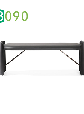 8090居品/设计师凳/意大利Biscotto样板间卧室床尾凳金属创意长凳