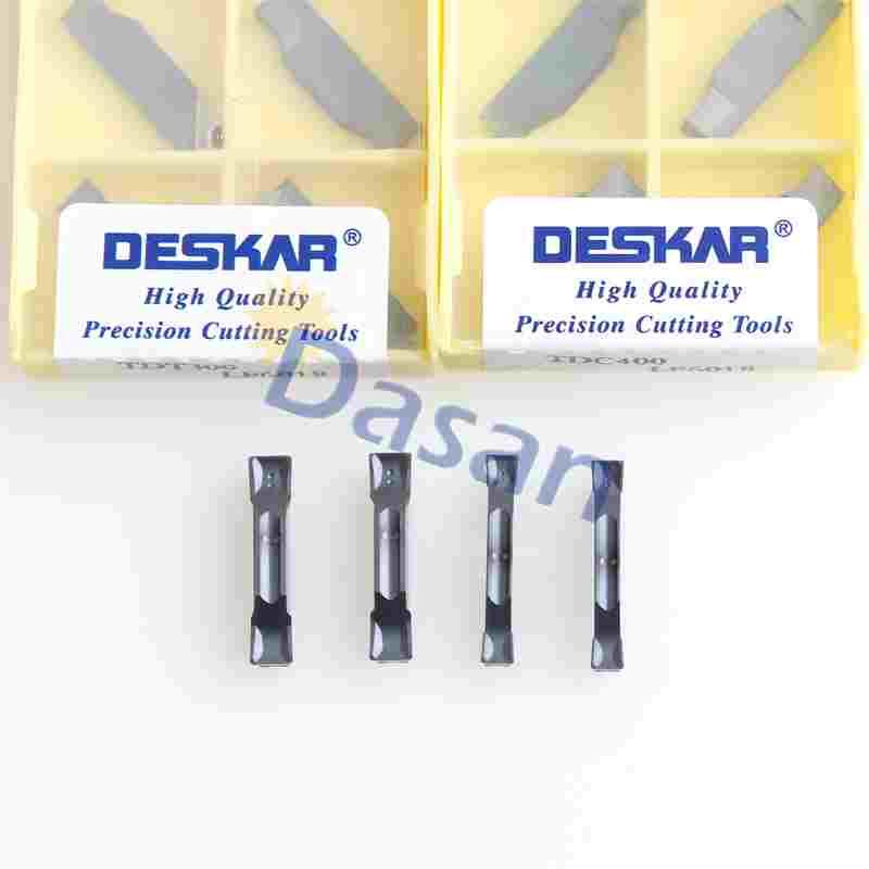 戴斯卡原装切断切槽刀片TDC200/300/400 LF6018不锈钢双头割槽刀