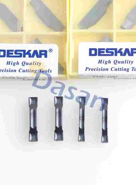 戴斯卡原装切断切槽刀片TDC200/300/400 LF6018不锈钢双头割槽刀