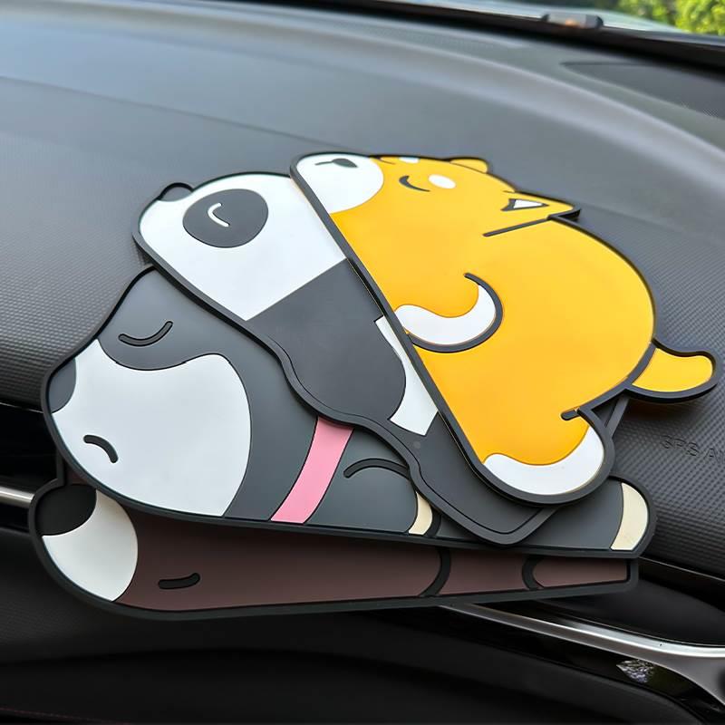 车用防滑垫车内中控仪表台饰品手机固定架车载置物水杯垫汽车摆件