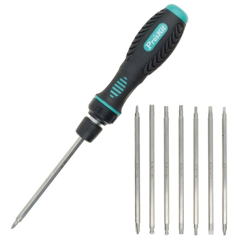 台湾宝工 SD-9816 进口S2合金钢 伸缩棘轮螺丝刀 多功能螺丝批