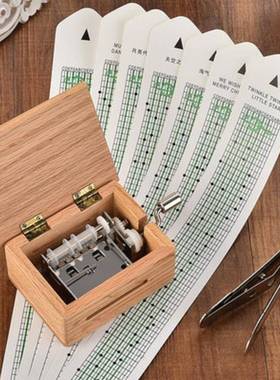 30 Tone DIY Hand cranked Music Box with Hole Puncher Paper0