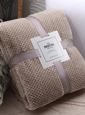 pure flannel coral fleece blanket bed cover safa throws 毛毯