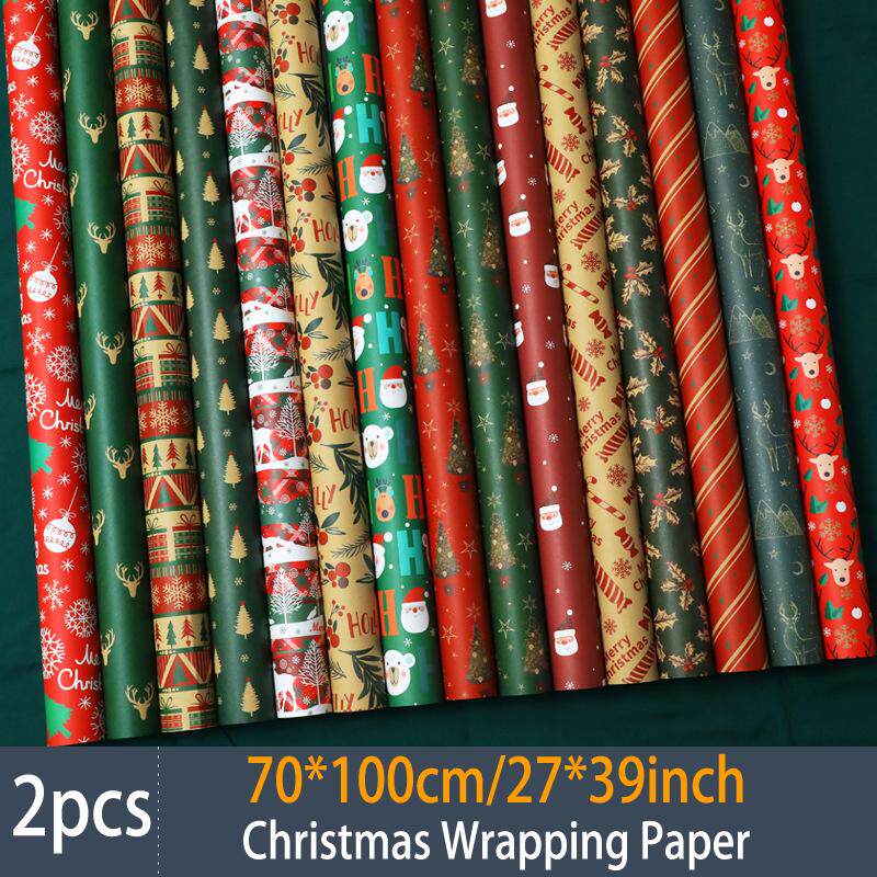 2Pcs Christmas Wrapping Paper 27