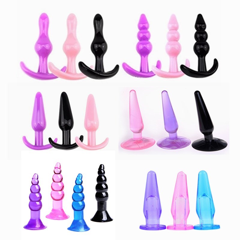 Anal Plugs Anus Training Set Butt Plug Bullet Dildo Man Pros
