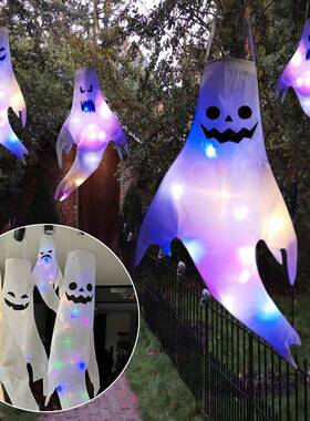 Large LED Halloween Outdoor Light Hanging Ghost Halloween0