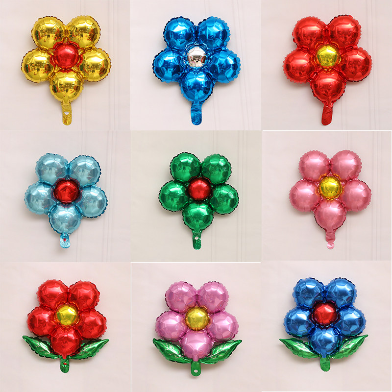 圆形五瓣花铝膜气球儿童生日周岁派对装饰创意布置五瓣花绿叶花朵,节庆用品/礼品,气球,淘宝优惠券,粉丝福利购,淘宝优惠卷