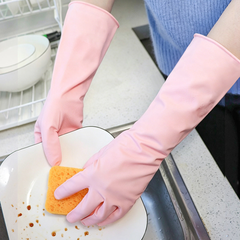 丁腈耐用型贴合家用厨房洗碗手套女家务洗衣服刷碗橡胶皮防水清洁