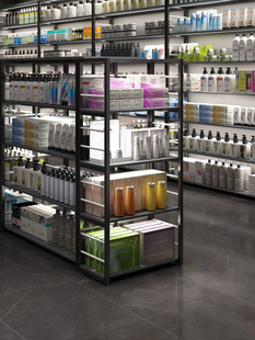 展示架化妆品展示柜子货架美容院产品陈列架样品展示台摆放端头架