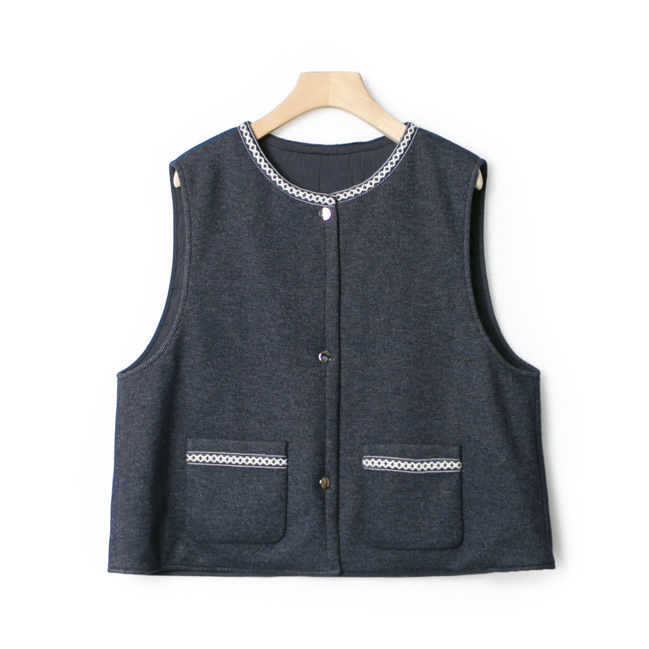 衣长52起【晓雯设计师】醋酯纤维+绵羊毛+桑蚕丝马甲 MJ9729