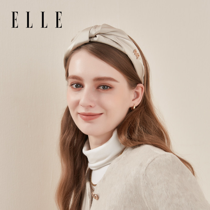 ELLE女士发箍2025春夏新款法式优雅发饰发夹精致宽款高颅顶显脸小图片