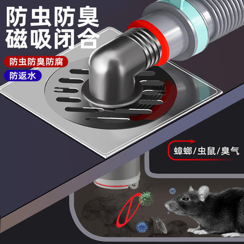 洗衣机地漏接头加长双排水下水排水管三通专用防臭防虫防溢水阳台