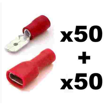 对接端子 接线器 电线连接 公母插簧插片对接试 1.5平方可插拔