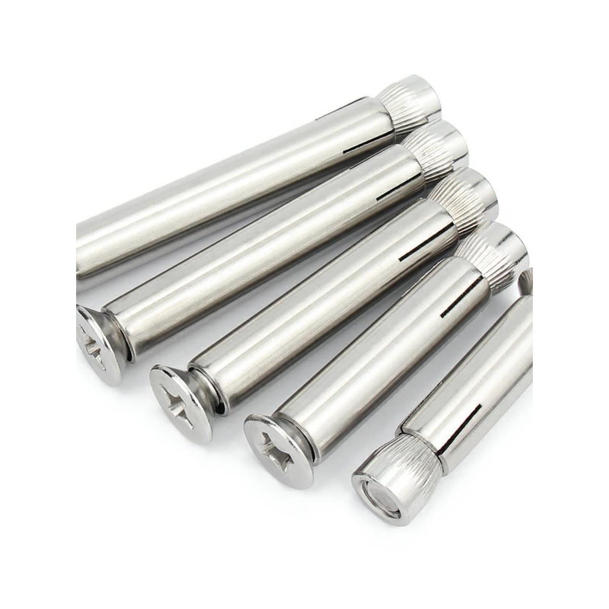 金超304不锈钢十字沉头内膨胀螺丝/平头内置膨胀螺栓/内爆M6