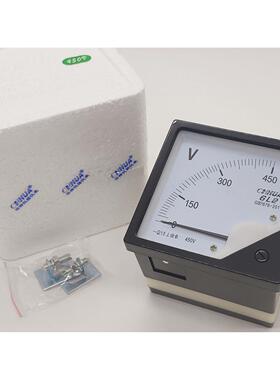 原装CHHUA华伟仪表6L2-V指针式交流电压表 伏特表 外尺寸80*80mm