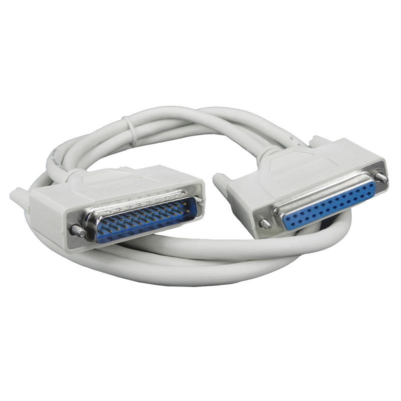 DB25连接线 并口延长线 打印机数据线 公对母 针对孔 3米 1.5 4.5