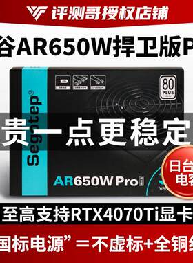 鑫谷AR650W捍卫版PRO额定550W冰山白色捍卫者电源750W双路CPU静音