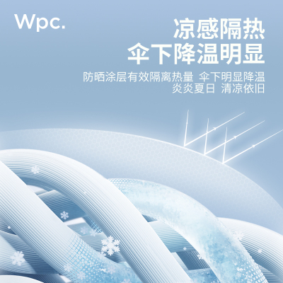 WPC五折黑胶防晒伞迷你便携遮阳晴雨伞UPF50+防紫外线