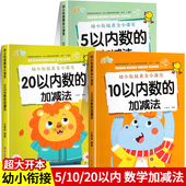 幼小衔接数学练习册5 20以内加减法天天练幼儿园小班中班大班学前班十以内专项训练习题儿童幼小衔接一日一练数学启蒙教材全套