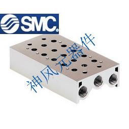 SMC型电磁阀 SY7120 SY5120底座汇流板 2\3\4\5\6\7\8\9\10\11