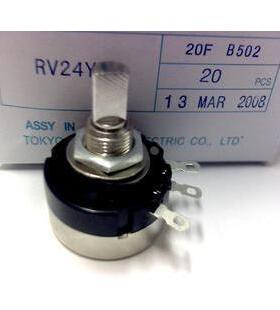 单圈电位器 RV24YN20F B105 1M TOKYO 半柄（半轴）现货