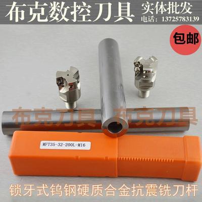 抗震铣刀杆内螺纹刀杆锁牙式钨钢铣刀杆MFT16-15-100/150/200-M8