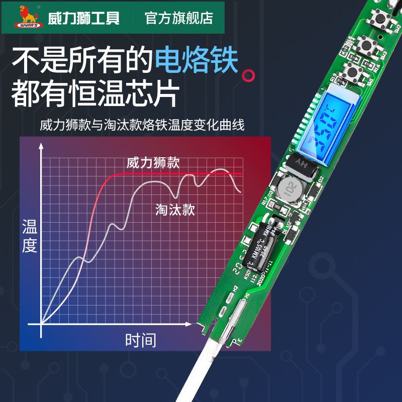 。电烙铁恒温家用维修焊接工具电焊笔智能电洛铁可调温焊锡枪