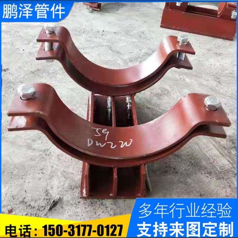 滑动管托支吊架管道固定支座卡箍式托架蒸汽式管道聚氨酯蛭石管卡
