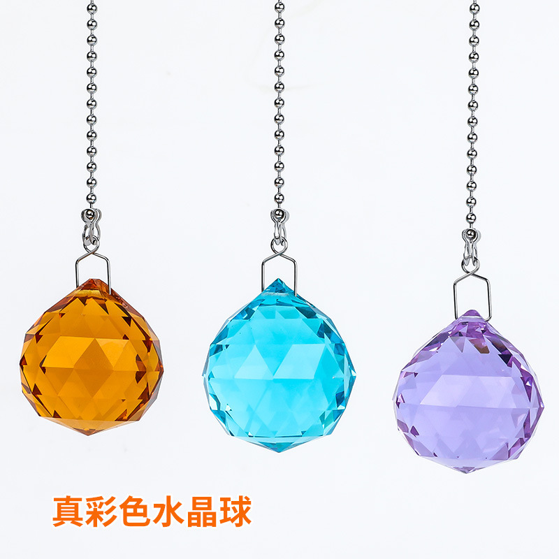 吊灯水晶球家居灯饰球灯具灯饰配件珠帘挂饰水晶挂件货源