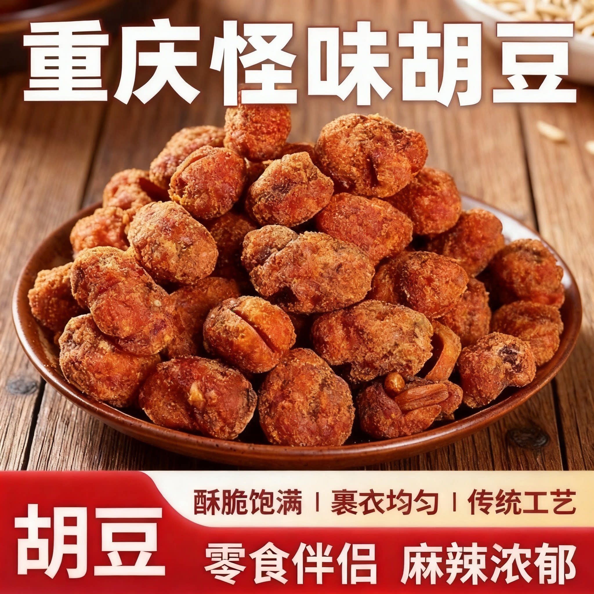 怪味胡豆袋装休闲零食地方特产小吃怪味蚕豆下酒零食开袋即食