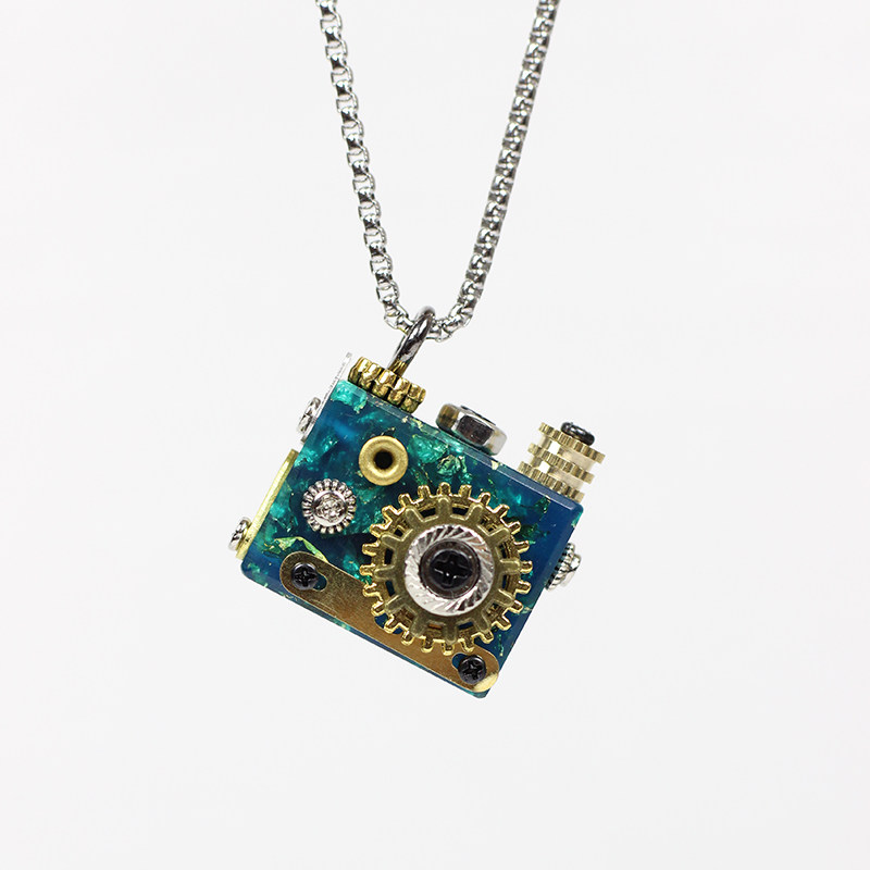 【小卡梅拉盲盒】手工制作机器人项链挂坠创意吊坠木制情侣配饰
