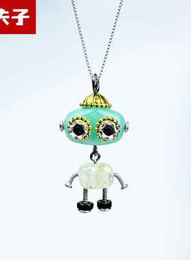 【老夫子】经典漫画老夫子项链蒸汽朋克风迷你小号人偶包挂钥匙扣