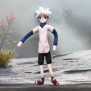 全职猎人动漫奇犽小杰老鼠干丑玩偶手脚铁丝骨架可活动摆造型公仔